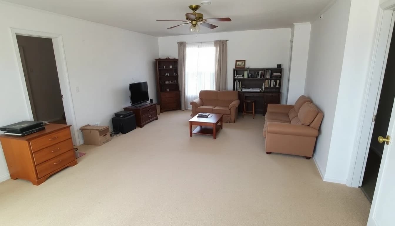 AI Room Design App transforming a living room in real-time