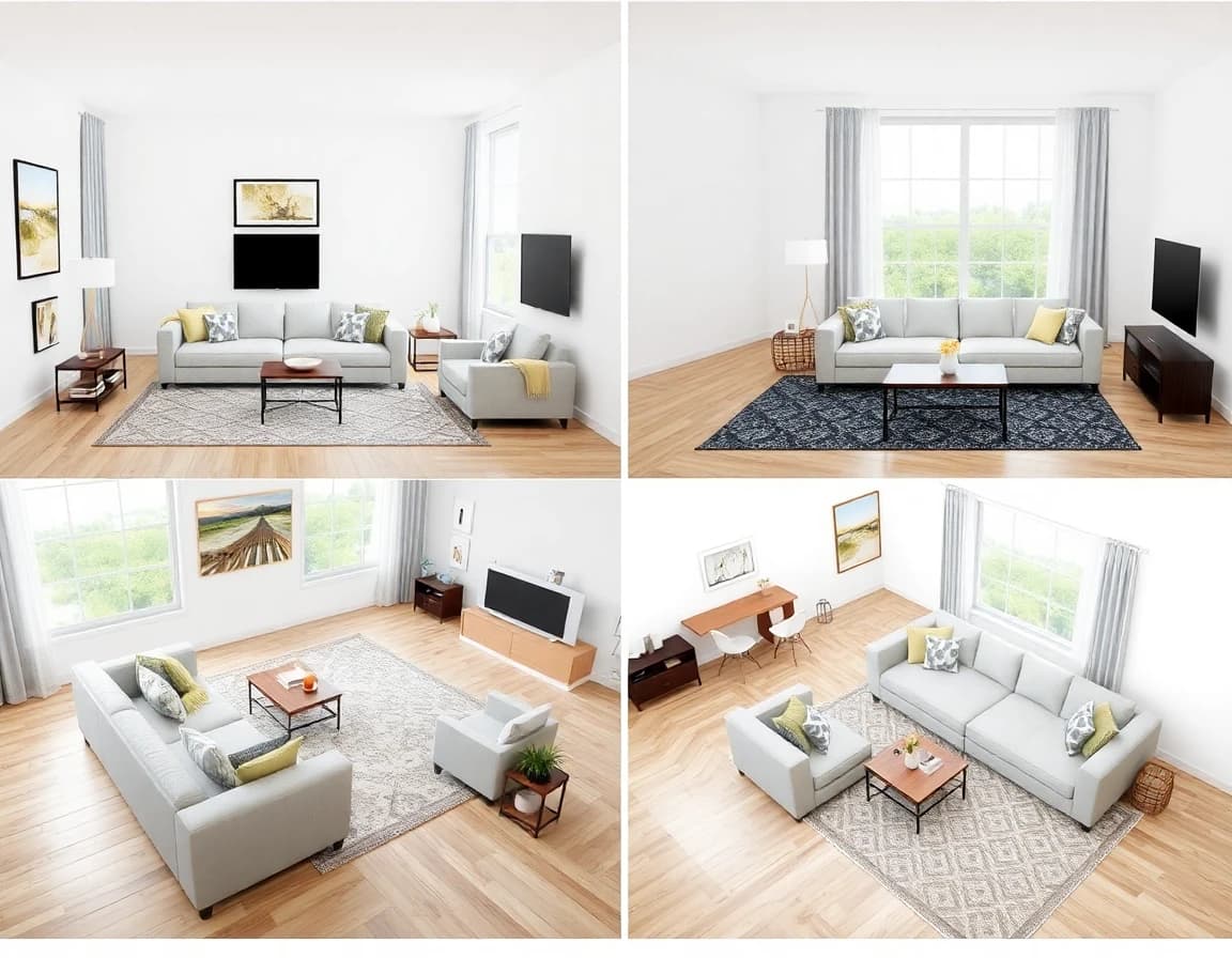 Try Different Layouts - AI Room Design App feature