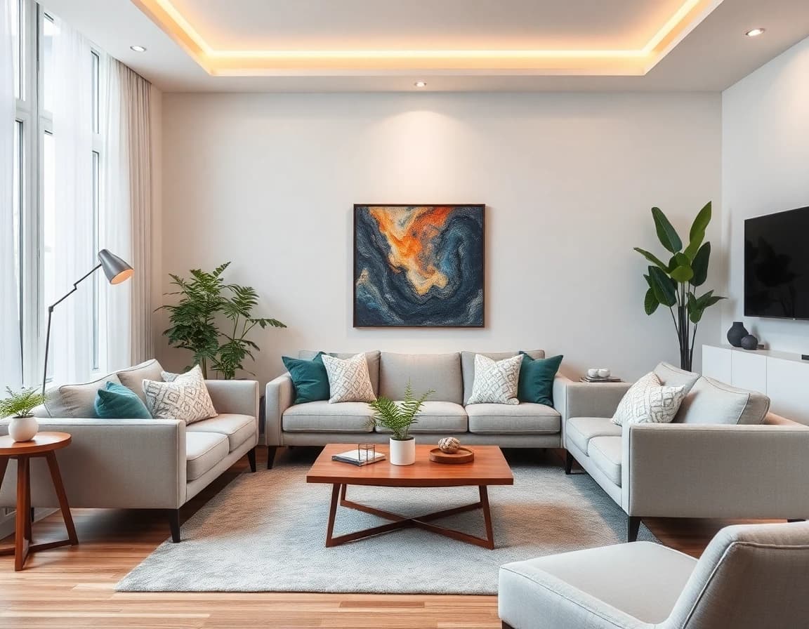 Living Room Ideas created with AI Room Design App